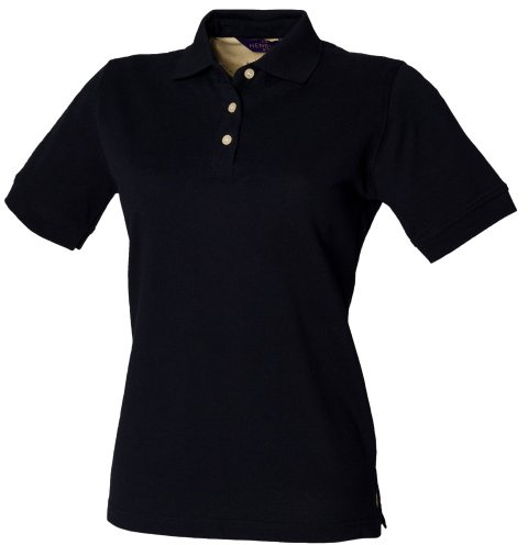 Henbury Womens/Ladies Classic Polo Shirt (2XL) (Navy)