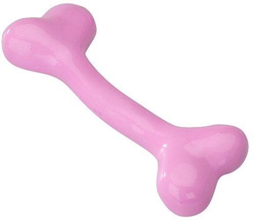 EBI 303-421215 Hundespielzeug-Knochen mit Erdbeergeschmack, 14.75 cm, pink
