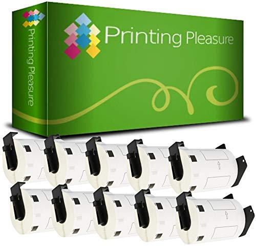 10 x DK11240 Versand-Etiketten kompatibel für Brother P-Touch QL-1050 QL-1060N QL-1100 QL-1110NWB | 102mm x 51mm | 600 Stück | Thermopapier mit Kunststoffhalter