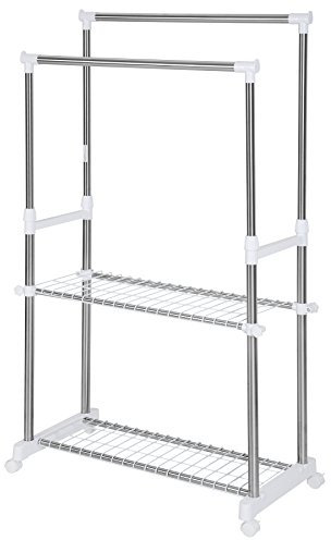 tectake Kleiderständer Garderobenständer Höhenverstellbar - Diverse Modelle - (Modell Sonja | Nr. 401889)