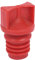 18mm Diametro Filettatura esterna in plastica per l'olio del tappo di sfiato Rosso per compressore aria