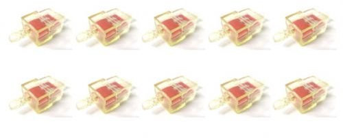 10x Universal 7mm Benzinfilter Kraftstofffilter Eckig – Passend für Roller, Scooter, Mofa, Moped, Mokick – 10er Set, für 6/7mm Schlauchanschluss