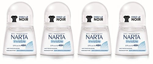Narta Frisch Deo-Stift 50 ml - 4er Pack (Unisex, Alkoholfrei, Dermatologisch Getestet)
