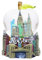 New York City Schneekugel Apfelblatt 6,3 cm NYC Schneekugel
