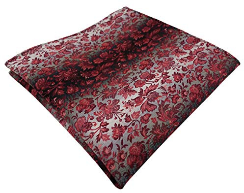 TigerTie Designer Einstecktuch in geblümt gemustert - Stecktuchgröße 30 x 30 cm