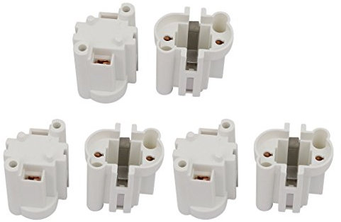 Aexit 6 pezzi G23-F269 AC 500V 2A Light Portalampada fluorescente con tubo PL ID: 389801
