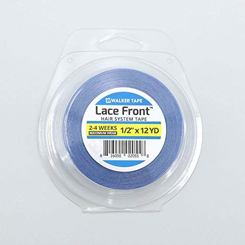 Lace Front Support Walker Double Sided Roll Tapes Stickers Adhesive for Men's Hair System Replacement Toupee Hair Extension Wig Bundles Closure Lace Frontal (12 Yards & 1/2 Inch)