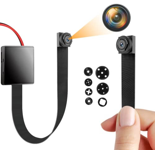 Igzyz Mini-Kamera, Überwachungskamera 1080P Tragbare DIY-Kamera 11 Stunden Akkulaufzeit Heimüberwachung Nanny-Kameras Bewegungserkennung (einschließlich 32 GB SD-Karte)