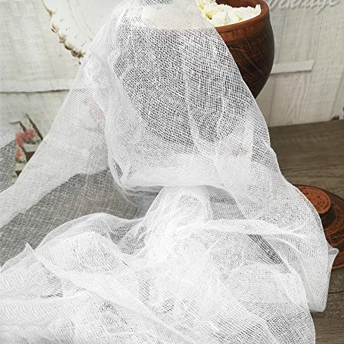 A2-100% Baumwolle einlagige Gaze, 90 cm breit, Meterware, Gaze Stoff, Gauze Stoff, Käsetücher, Filtertuch, 100% Baumwolle,