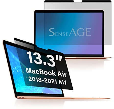 SenseAGE Magnetischer Sichtschutz 13 Zoll Air (2018–2021), Pro (2016–2022, M1,M2)– Magnetisch haftend, Anti-Spy & Blaulichtfilter, Kompatibel mit MacBook 13,3” Air, Pro