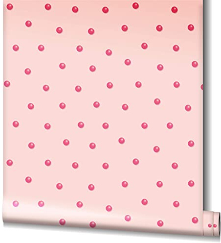 marburg Geschenkpapier Rolle 10m Geburtstag Punkte Rosa Rot für Kinder Mächen Junge Premium Qualität Made in Germany