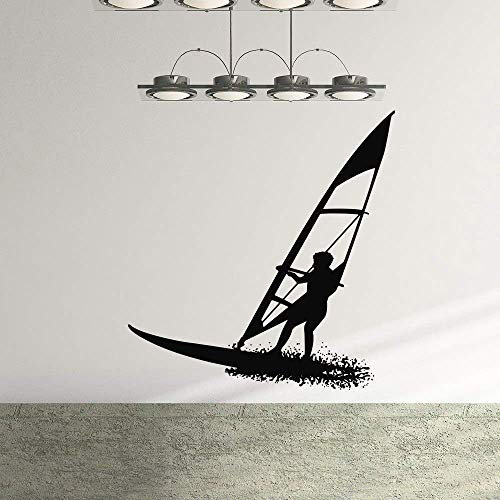 Surfboard Spieler Wandaufkleber Kindergarten Kinder Jungen Raumdekoration Vinyl Kunst Poster Aufkleber 80X84Cm