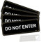 4 Pack Do Not Enter-Schilder für Schlafzimmertür, Acryl, 3M, selbstklebend, für Büro, mit Symbolen, einfach zu montieren, für den Innen- und Außenbereich, 22,9 x 7,6 cm