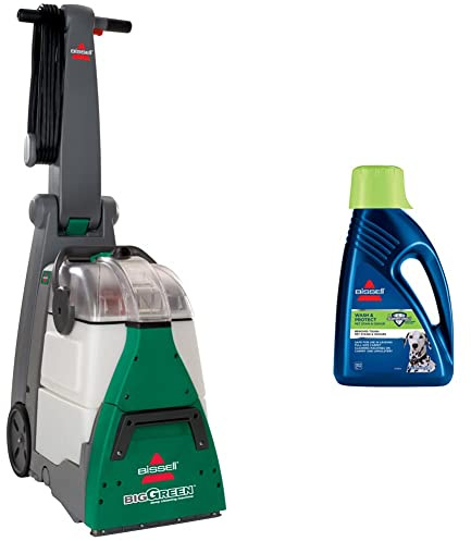 BISSELL Big Green | Upright Carpet Cleaner | Professional- 48F3E & Wash & Protect Formula | for Use with All Leading Upright Carpet Cleaners | Removes Pet Stains & Odours | 1087N, Plastic