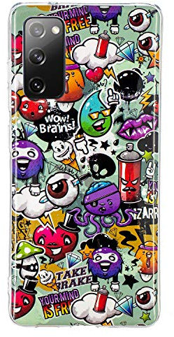 DasKAn Kompatibel mit Samsung Galaxy A53 5G Leuchtend Silikon Hülle, Licht im Dunkeln Fluoreszierend Bunt Muster Stoßfest Fallschutz Ultra Dünn Weich Gummi TPU Schutzhülle, Graffiti