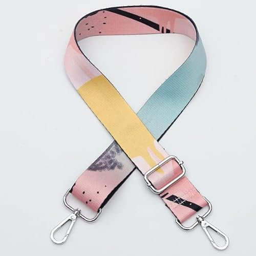 VIXDA Griff Taschengurt für Frauen abnehmbare DIY Schulter Regenbogen Handtasche Zubehör Cross Body Messenger Nylon Taschengurte