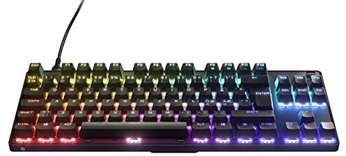 SteelSeries Apex 9 TKL - Mechanical Gaming Keyboard – Optical Switches – 2-Point Actuation – Compact Esports Tenkeyless Form Factor – Hotswappable Switches - Nordic QWERTY Layout