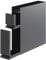 YAMAZAKI 4335 TOWER 2-Tiered Sliding Seasoning Rack, Black, Steel/Polypropylene, Minimalist Design, 12.5 x 50～93 x 52.5 cm (LxWxH)