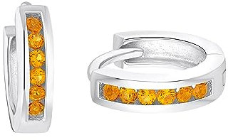 Prinzessin Lillifee Creolen 925 Sterling Silber Mädchen Kinder Ohrschmuck, mit Zirkonia synth., 1,2 cm, Silber, Kommt in Schmuck Geschenk Box, 2036984