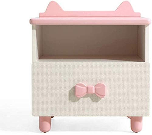 ANIFM Nachttisch, einfacher Nachttisch für Schlafzimmer, Büro, Nachttisch, Möbel, Kinderzimmer, rosa Cartoon-Nachttisch, schmaler Spind, einfache Möbel Comfortable Anniversary