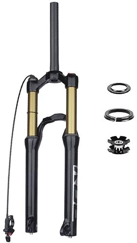 LHHL Forcella MTB A Sospensione Pneumatica 20 BMX 100mm Viaggio 28,6mm Senza Filettatura Tubo Dritto QR 9mm RL Mountain Bike Freno A Disco Forcelle Anteriori