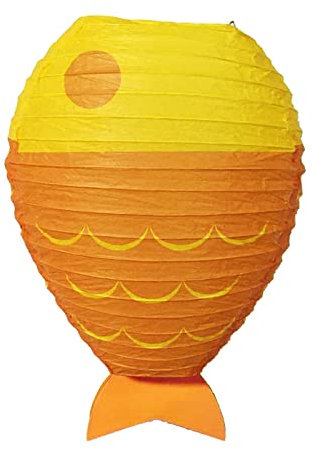 Fisch Form Papier Laterne Für Kreative Papier Anhänger Charme Handwerk Dekor Für Kindergarten Kinderzimmer Kinder Zimmer Decora Hängende Papier Laternen
