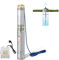 Ikodm 750W 4000l/h Tiefbrunnenpumpe, Brunnenpumpe 875mm, Edelstahl Wasserpumpe Druck 6,7bar, max. Förderhöhe 67m, max. 35°C, für Brunnengehäuse von 4 Zoll oder größer