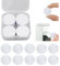 20 Stück NFC Tags, Wiederbeschreibbar NTAG215 NFC Karten, 25 mm Klebrig NFC Stickers mit TagMo，Weiß