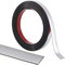 GORGECRAFT 5m*15mm Garniture de Moulure à Décoller et à Coller Argent Bordure de Miroir Flexible Bande Décorative Auto-Adhésive pour Panneau de Sol Armoire Carrelage Bord d'angle Moulure de Cadre