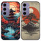 PBNDJVG 2 Stück Handyhülle für Samsung Galaxy S24 5G Hülle 6.2 Zoll, Anime Japanische Art Manga Anime künstlerische Ästhetik mit Motiv Designs Case Schutzhülle Stoßfest TPU Weich Ultra Dünn Cover -01