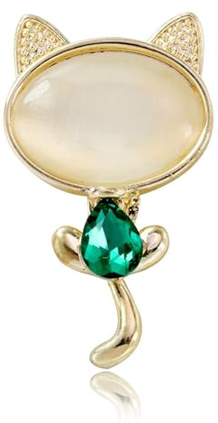 Wendalern Broche Chat Strassée Broche Chaton Élégante Cristal Chaton Animal Épingle De Revers Vintage Corsage Vêtements Décor Broches Badges Accessoires Bijoux Pour Femmes Et Filles
