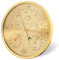Barometer-Thermometer-Hygrometer, 3-in-1-Wandbehang, Ø 17,5 cm, Rahmen aus Aluminiumlegierung, Wetterbarometer mit Glasoberfläche, genaue Wetterstation für Zuhause, Innenbereich, Büro, Wanddekoration