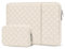 MOSISO Laptop Custodia 15 Pollici,Borsa PC 15 Pollici Compatibile con MacBook Air M3 M2 2025-2023,Surface Laptop,Dell XPS,Trapuntato Verticale Borsa con Tasca&Piccolo Case,Sabbia