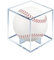 Baseball-vitrine transparenter，Anti-UV klarer acryl Golf Ball Display case，Offizielle Baseball-Displaybox mit Autogramm，Cube-Baseballständer，Staubdichte Vitrine， für Tennisball,Golfball（8x8x8cm ）
