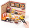 Rolife DIY Miniatur Haus Kits Superwelt Serie Puppenhaus Modellbausätze mit Zubehör Hobbys von Frauen Weihnachten Geburtstag Geschenk für Kinder und Erwachsene (Yum Yum Burger)