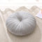 MolynnChic Coussin de sol rond de méditation pour adultes, coussin de sol épais en velours épais pour yoga, salon, balcon, tatami extérieur, 45,7 cm (gris)