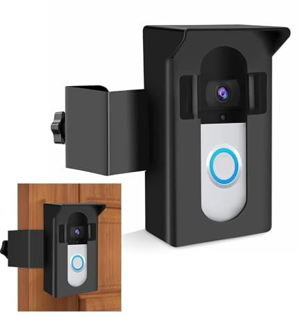 Anti-Theft Video Doorbell Holder No Drilling Compatible with Ring/Blink Wireless Video Doorbell 4/3/3 Plus/2/1/(2020 Release), No Drilling Camera Holder, Mounting Bracket Accessories for Home