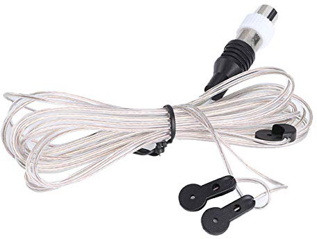 Cable de Antena de Radio FM Universal ANT-108, 2 Metros, 6,6 Pies, con Conector Hembra para Cabezal de Sonido, TV, Recepción FM, Plástico y Metal