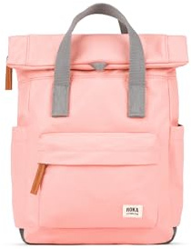 ROKA London Canfield Roll Top Backpack in Punch