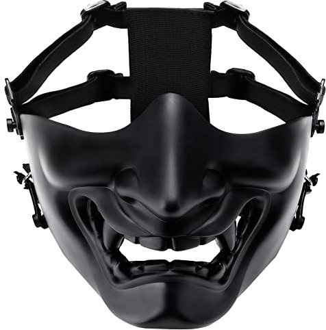 Kreative Halbmaske für Airsoft, modische Schutzausrüstung für Outdoor-Spiele
