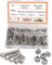 huruirui M4 Schrauben Set 304 Edelstahl Schrauben und Muttern Set - Rostfrei Maschinenschrauben Sortiment Kit Zylinderschrauben Innensechskant Schraubens Für 3D Modell Projekt 200pcs