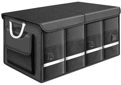 WENGONG Kofferraum-Organizer für VW Multivan (T7) 2021-2023 2024, Geräumige & Pflegeleichte Faltbox Auto Kofferraum Box Praktisch Auto Zubehör Innenraum,60×40×30cm