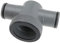 FZQBEY T-Stück Pool Schlauchverbinder 38mm auf 32mm, 3 Wege Poolschlauch Verbinder, Pool Zubehör Poolschlauch Adapter für Intex Bestway Coleman, Anschlussset für Poolschläuche (A)