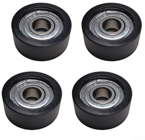 Rudergerät-Rollen Ersatzrollen Nylon-Sitzrollen für Fitnessgeräte | Ersatzrollen aus hochfestem Kunststoff mit Kugellagern für Rudergeräte 8 x 27 x 11 mm