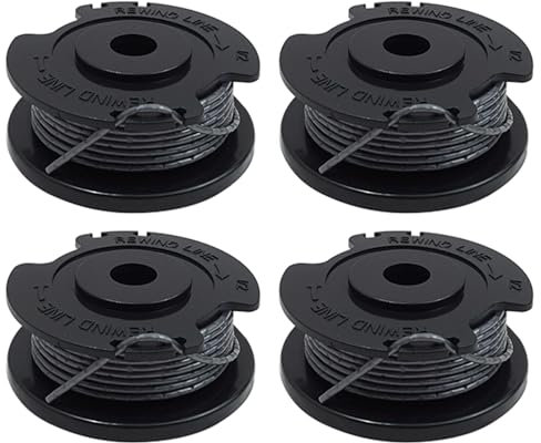 Fogbush Strimmer Wire Replacement, 4Pcs Strimmer Spool Compatible with Bosch ART 23 SL 26 SL Trimmer Line Grass Trimmer Wire F016800569 F016800385 Strimmers Line Replacement