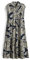 OPUS Damen Midikleid | Printkleid WERISA Tropical A-Linie mit Volantstufen Olive Leaf, 36
