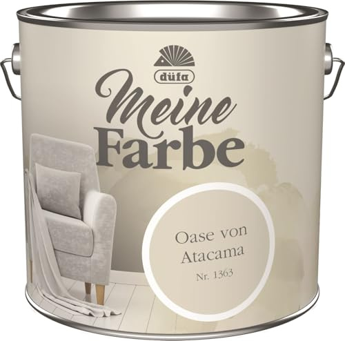 düfa Wandfarbe Meine Farbe 2,5L hochwertige Zimmerfarbe & Deckenfarbe für ein warmes Raumklima Edelmatte Premium-Optik (Oase von Atacama)