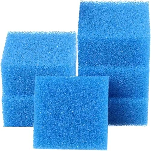 GERUI Bioflow Super Lot de 6 éponges de charbon actif pour aquarium Juwel Compact/H/Bioflow 3.0 et Juwel Bioflow 6.0 (bleu)