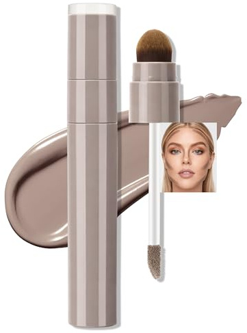 Jutqut Liquid Bronzer & Contour, Mattes Finish Flüssiger Konturierung,#02 | Langanhaltend & Hochpigmentiert, Leicht Verblendbar, Weiche Textur Für ein konturiertes Make-up, Samtige Textur, Vegan
