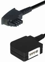 MANAX Telefonkabel Verlängerung 6m |TAE N-Stecker - TAE N-Kupplung